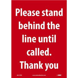 Please Stand Behind The Line