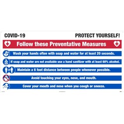 2' X 4' Covid-19 Protect Yourself Sign