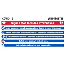 4' X 8' Covid-19 Protect Yourself Sign