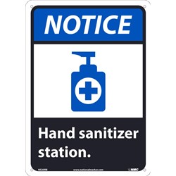 Notice Hand Sanitizer Station 14" x 10"