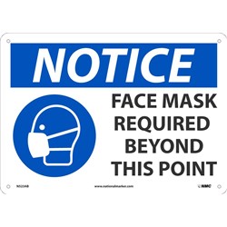 Notice Face Mask Required Sign