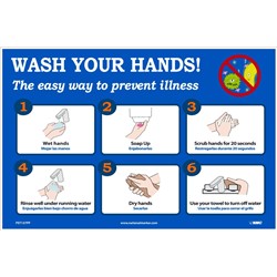 Wash Your Hands Poster 12" x 18"