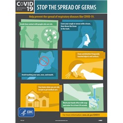 Stop The Spread Of Germs 24" x 18"