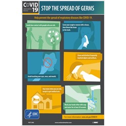 Stop The Spread Of Germs 18" x 12"