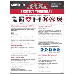 Covid-19 Protect Yourself Poster 24"x18"