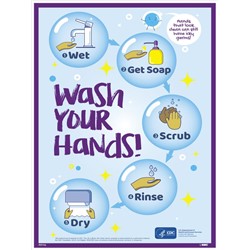 Wash Your Hands Step By Step Poster