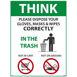 Think Please Dispose Of Properly Poster