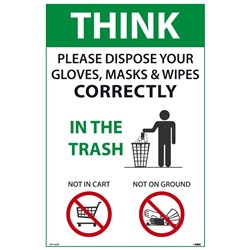 Think Please Dispose Of Properly Poster