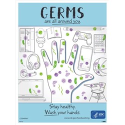 Germs Are All Around You Poster