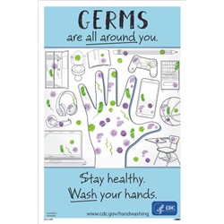 Germs Are All Around You Poster