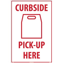 Curbside Pick-Up Sign