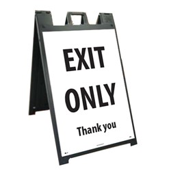 Exit Only Sign