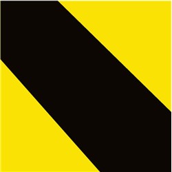 3"x18 yd Black/Yellow Safety Stripe Tape