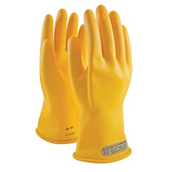 Class 00 Rubber Insulating Gloves 11"/7