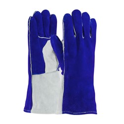 Cowhide Leather Welder's Glove Blue