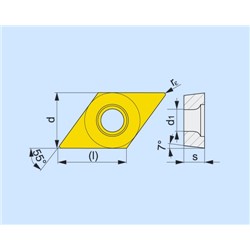 DCMT32.52FM T8315 Carbide Turning Insert