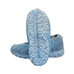 Blue Disposable Non-skid Shoe Cover