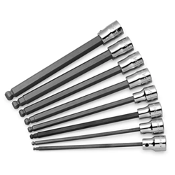 3/8" Drive 8 Pc Metric Ball Hex Bit Set