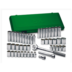 1/2" Drive 47 Pc SAE/ Metric Socket Set