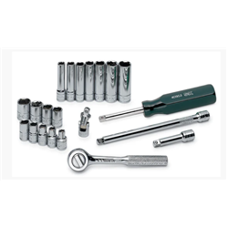 1/4" Drive 21 Pc SAE Socket Set