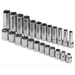 3/8" Drive 24 Pc Metric Socket Set