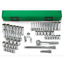 1/4" Drive 60 Pc SAE/Metric Socket Set