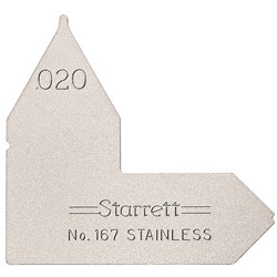 Starrett .020" Radius Gage