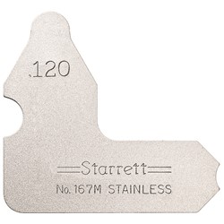 Starrett .120" Radius Gage