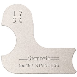 Starrett 17/64" Radius Gage