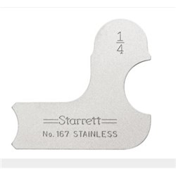 Starrett 1/4" Radius Gage