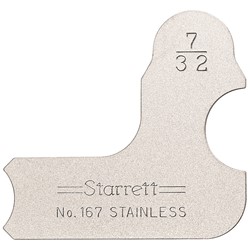 Starrett 7/32" Radius Gage