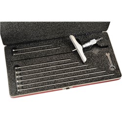 Depth Micrometer 0-9" Range, 4" Base