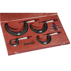 Outside Micrometer Set 0-4"-.0001" Grad