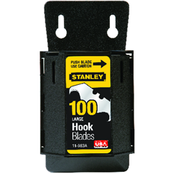 Large Hook Blade 100 Pack with Dispenser