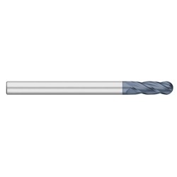 186 1/2" 4FL Carbide Ball End Mill