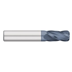 741 1/8" 4FL Carbide End Mil CR .015"