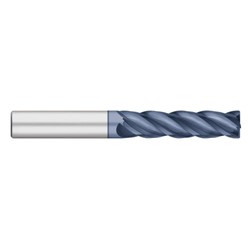 1/4" Long 4FL Carbide End Mill CR.015"