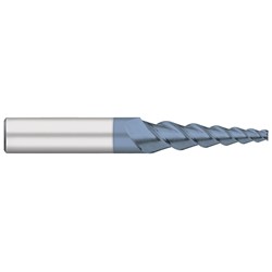 1/8" 2° 8xD Taper End Mill 3FL Square