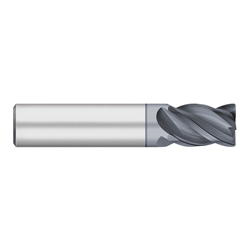 5/8" Stub 4FL Carbide End Mill CR.020"