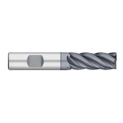 1/2" 2xD 5FL Carbide End Mill CR.010"